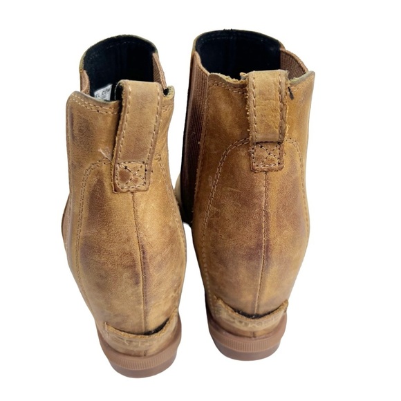 SOREL Joan Of Arctic Tan Leather Wedge II Bootie | 7.5 - Picture 5 of 12